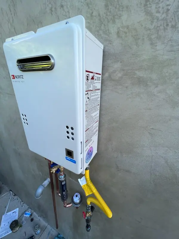 Tankless water heater installation for Huntington Terrace homes